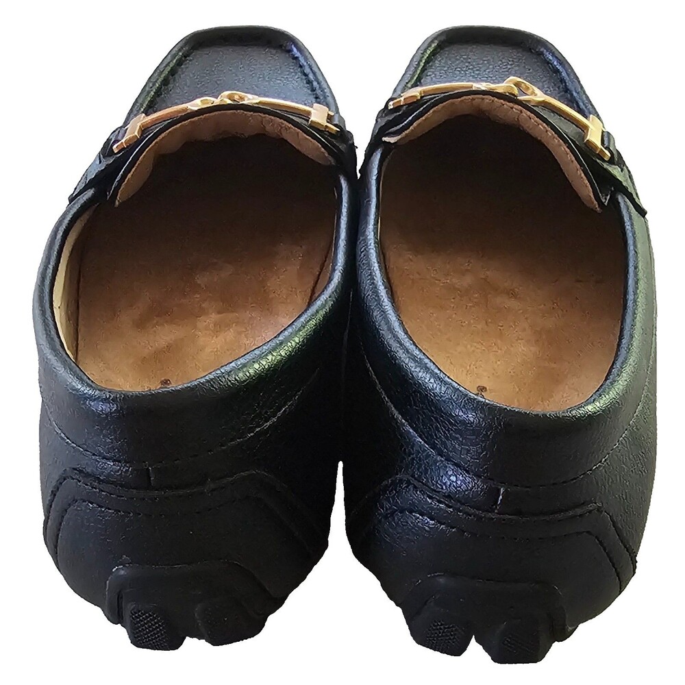 Kim Rogers Cheryl Loafers Women’s 6.5 Black NWOT Comfort Slip On Gold Bit Shoe - Picture 6 of 9